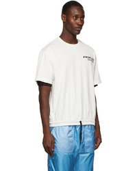 T-shirt girocollo bianca di MONCLER GRENOBLE