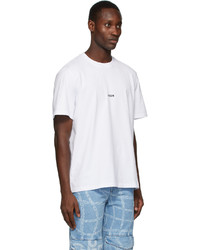 T-shirt girocollo bianca di MSGM