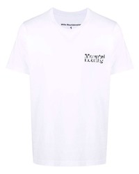 T-shirt girocollo bianca di White Mountaineering