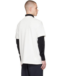 T-shirt girocollo bianca di Fred Perry