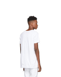 T-shirt girocollo bianca di Ksubi