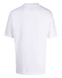 T-shirt girocollo bianca di Barbour