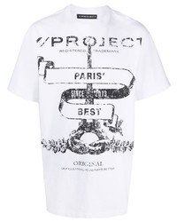 T-shirt girocollo bianca di Y/Project