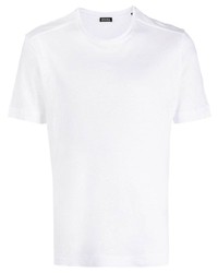 T-shirt girocollo bianca di Zegna