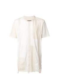 T-shirt girocollo bianca di Ziggy Chen