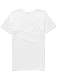 T-shirt girocollo bianca di Zimmerli