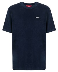 T-shirt girocollo blu scuro di 032c
