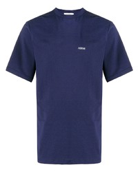 T-shirt girocollo blu scuro di Adish