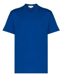 T-shirt girocollo blu scuro di Alexander McQueen