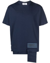 T-shirt girocollo blu scuro di Ambush