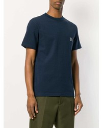 T-shirt girocollo blu scuro di Calvin Klein 205W39nyc