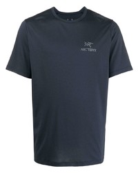 T-shirt girocollo blu scuro di Arc'teryx