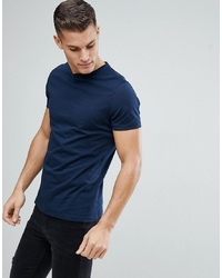 T-shirt girocollo blu scuro di ASOS DESIGN