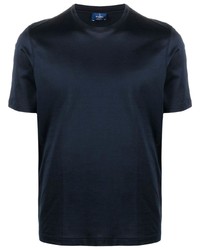 T-shirt girocollo blu scuro di Barba