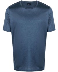 T-shirt girocollo blu scuro di Barba