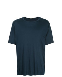 T-shirt girocollo blu scuro di Bassike
