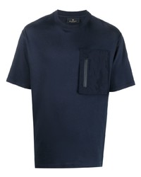 T-shirt girocollo blu scuro di Belstaff
