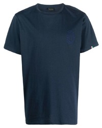 T-shirt girocollo blu scuro di Billionaire