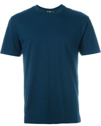 T-shirt girocollo blu scuro di BLK DNM