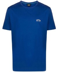 T-shirt girocollo blu scuro di BOSS HUGO BOSS