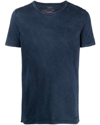 T-shirt girocollo blu scuro di BOSS