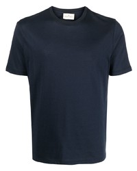 T-shirt girocollo blu scuro di Bruno Manetti