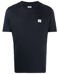 T-shirt girocollo blu scuro di C.P. Company