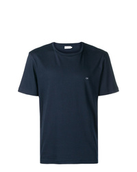 T-shirt girocollo blu scuro di Calvin Klein