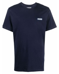 T-shirt girocollo blu scuro di Coach