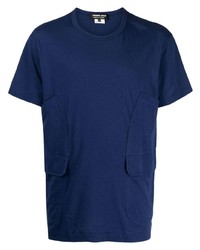 T-shirt girocollo blu scuro di Comme des Garcons Homme Deux