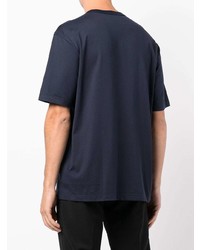 T-shirt girocollo blu scuro di Comme des Garcons Homme
