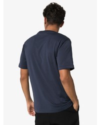 T-shirt girocollo blu scuro di Bottega Veneta