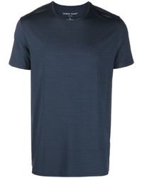 T-shirt girocollo blu scuro di Derek Rose