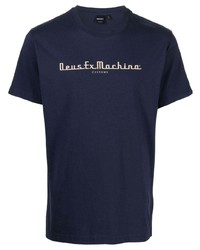 T-shirt girocollo blu scuro di Deus Ex Machina