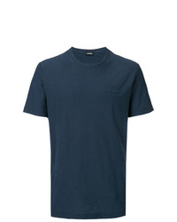 T-shirt girocollo blu scuro di Diesel