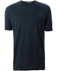 T-shirt girocollo blu scuro di Dolce & Gabbana