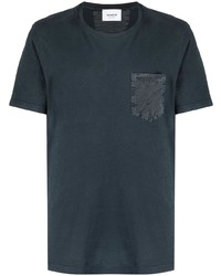 T-shirt girocollo blu scuro di Dondup