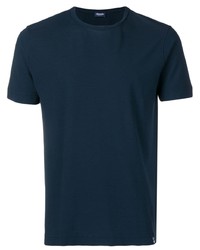 T-shirt girocollo blu scuro di Drumohr