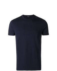 T-shirt girocollo blu scuro di DSQUARED2