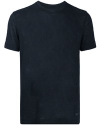 T-shirt girocollo blu scuro di Emporio Armani