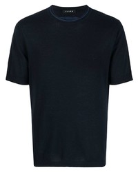 T-shirt girocollo blu scuro di Falke