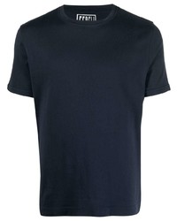 T-shirt girocollo blu scuro di Fedeli