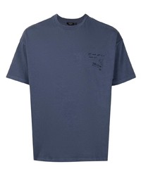 T-shirt girocollo blu scuro di FIVE CM