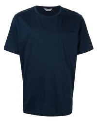 T-shirt girocollo blu scuro di Gieves & Hawkes