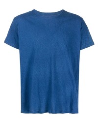 T-shirt girocollo blu scuro di Greg Lauren