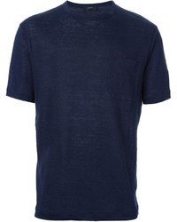 T-shirt girocollo blu scuro di Joseph