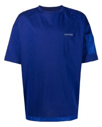 T-shirt girocollo blu scuro di Juun.J