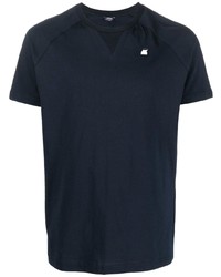 T-shirt girocollo blu scuro di K-Way