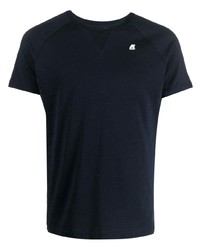 T-shirt girocollo blu scuro di K-Way