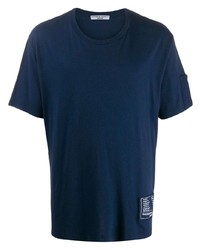 T-shirt girocollo blu scuro di Katharine Hamnett London